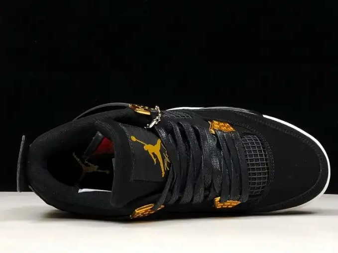 308497-032 Royalty Gold-White Jordan Black 4 Air Metallic 0416